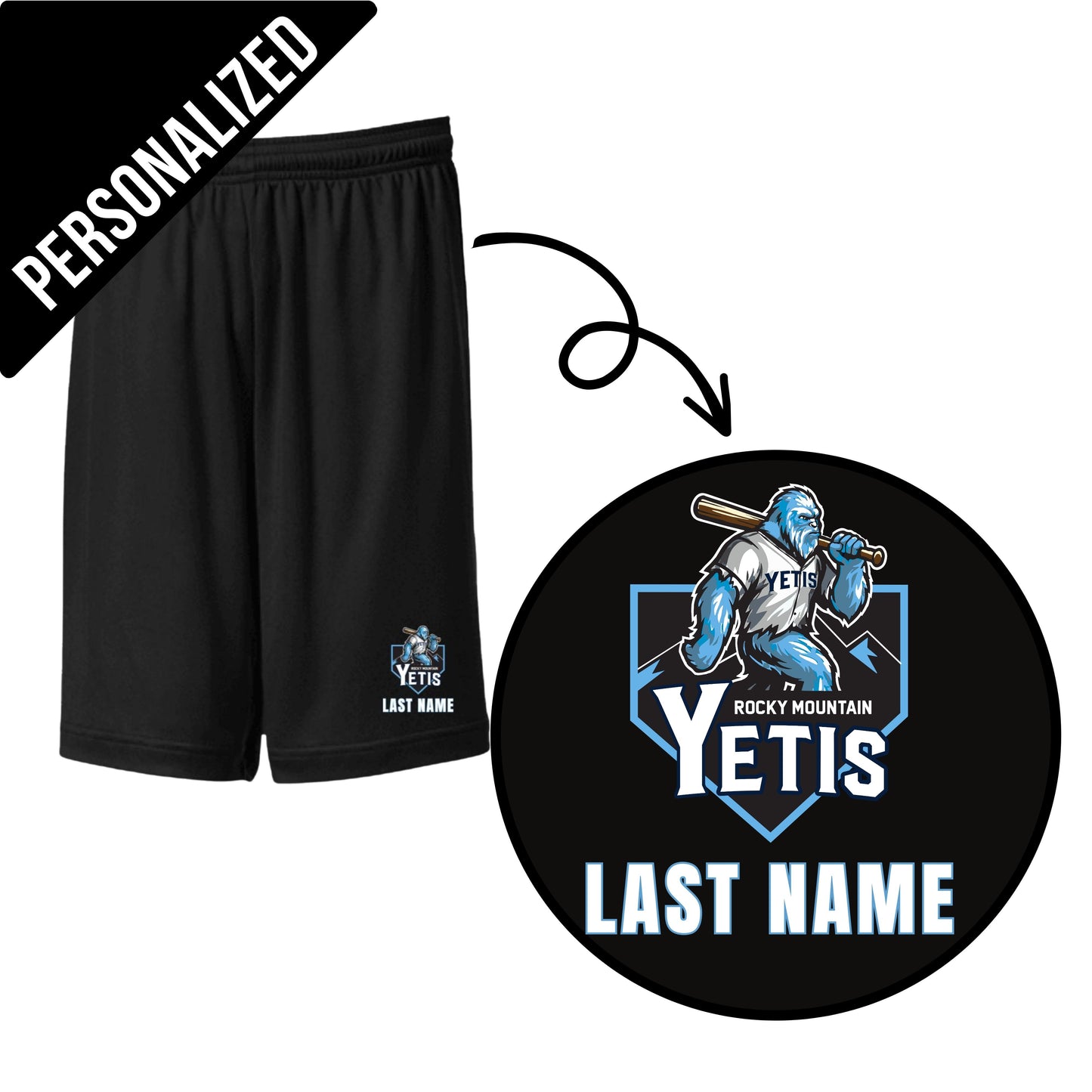 Youth Yeti Personalized Bottoms