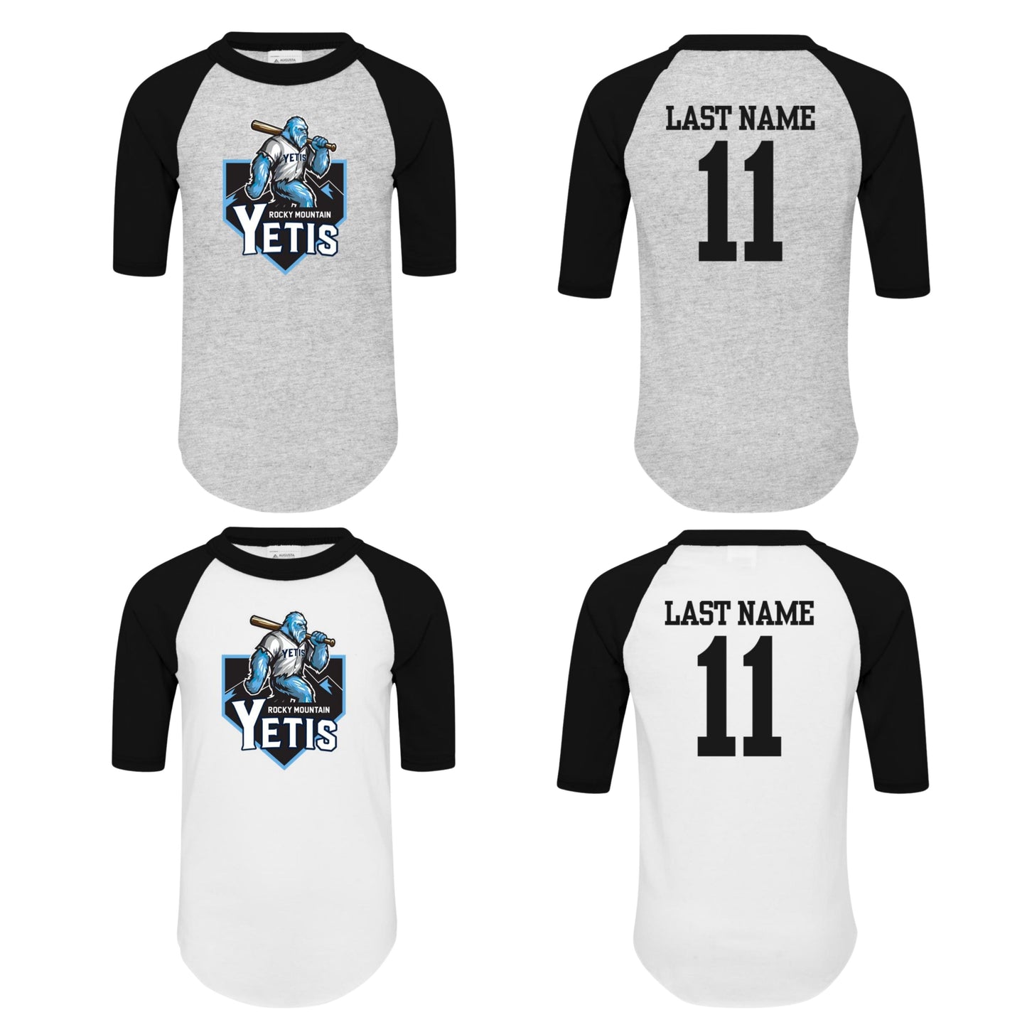 Personalized Youth Yeti Raglan