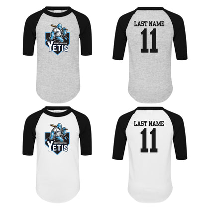 Personalized Youth Yeti Raglan
