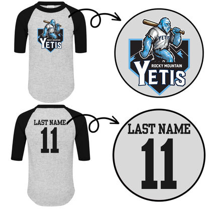 Personalized Youth Yeti Raglan