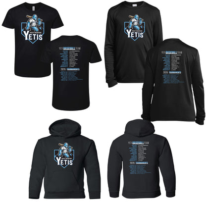 Youth Yeti 2026 Team and Tournaments