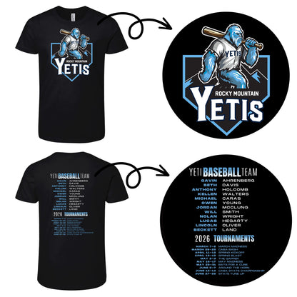 Adult Yeti 2026 Team and Tournaments
