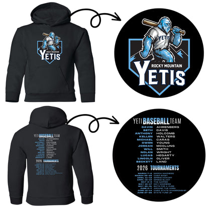 Youth Yeti 2026 Team and Tournaments
