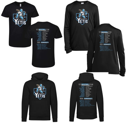 Adult Yeti 2026 Team and Tournaments