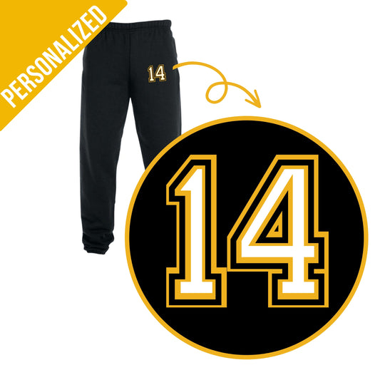 Personalized Player Number Sweatpants
