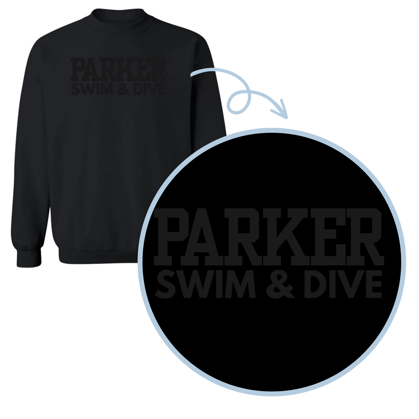 Parker Swim Black on Black