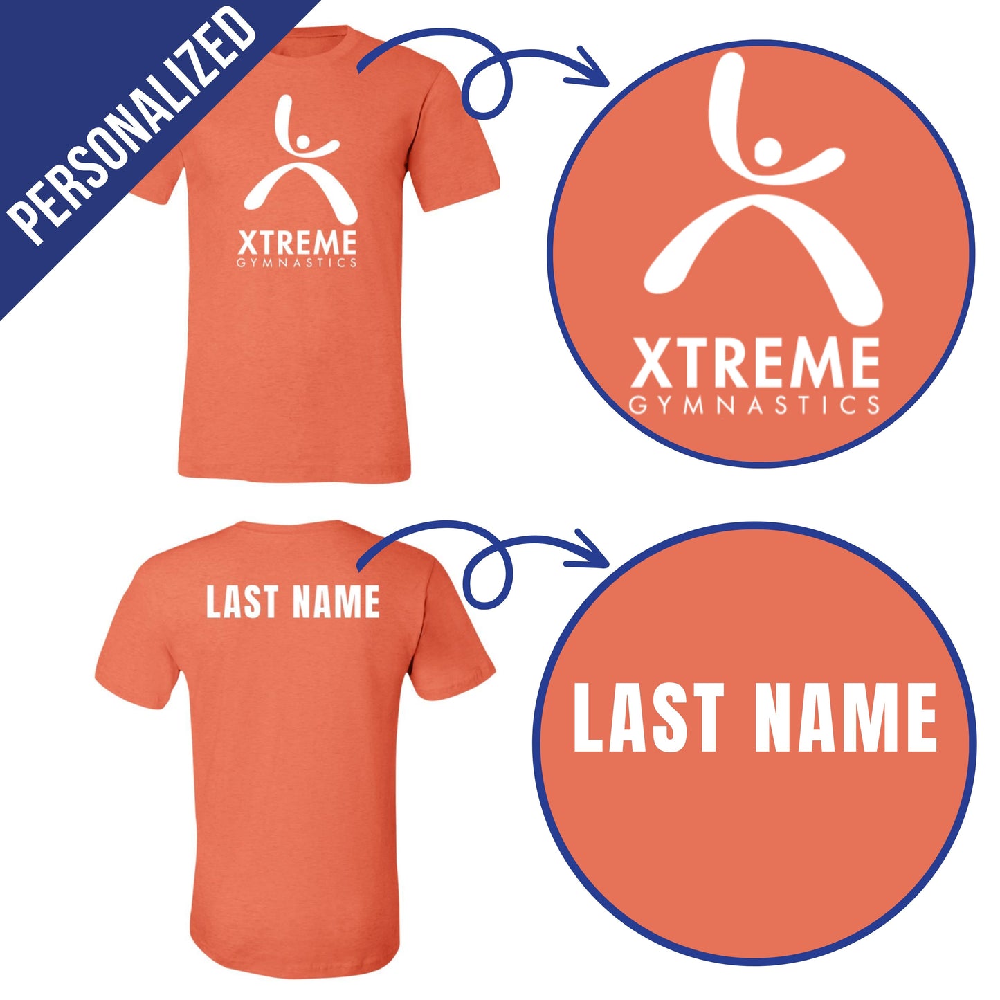 Personalized Xtreme Gymnastics T-Shirt