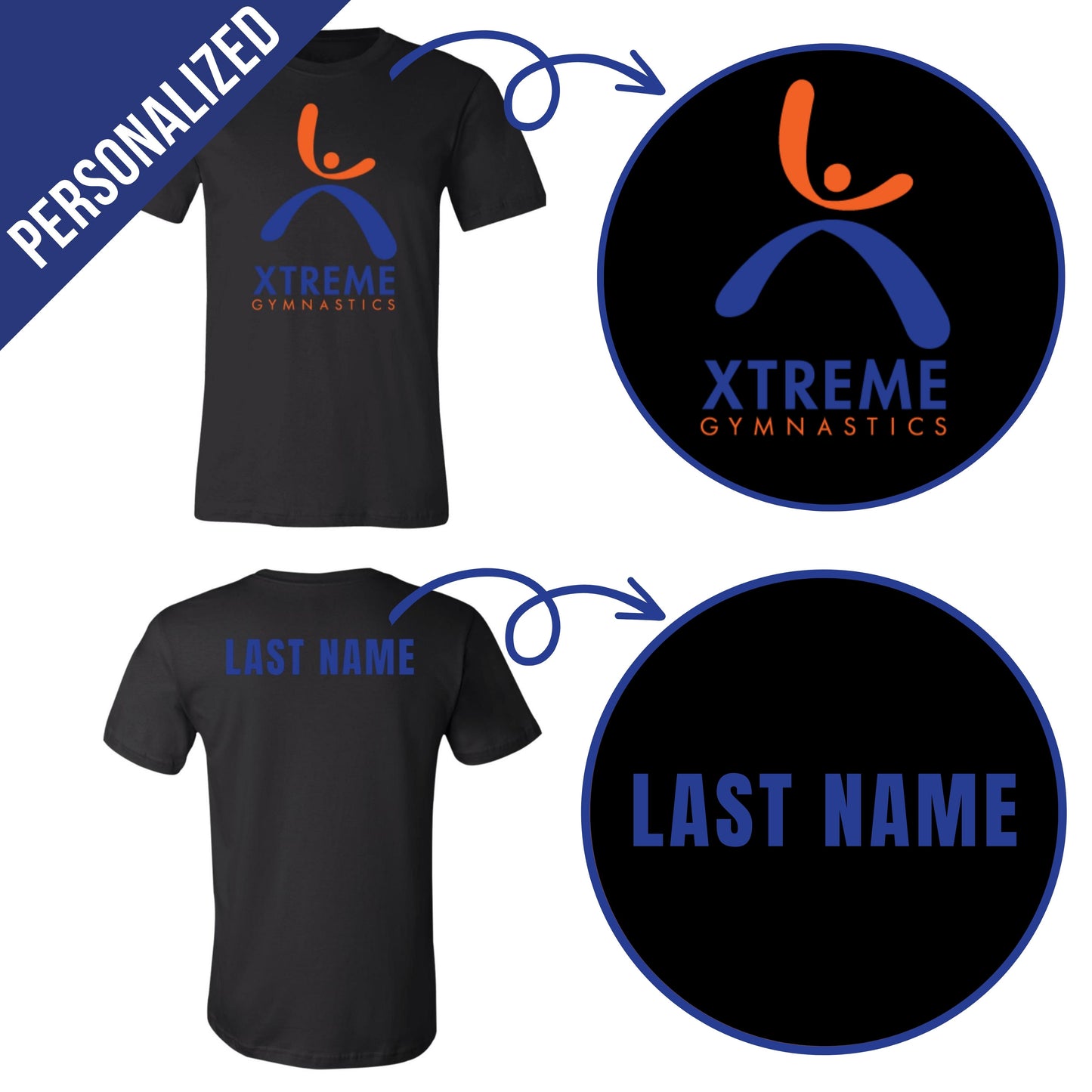 Personalized Xtreme Gymnastics T-Shirt