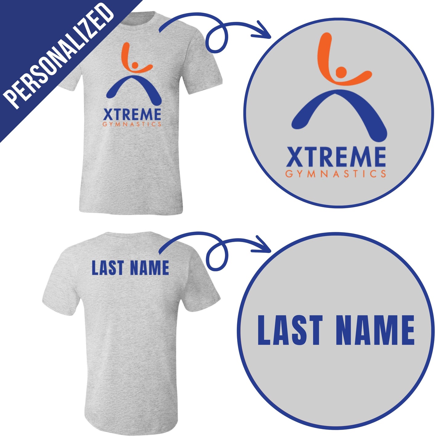 Personalized Xtreme Gymnastics T-Shirt