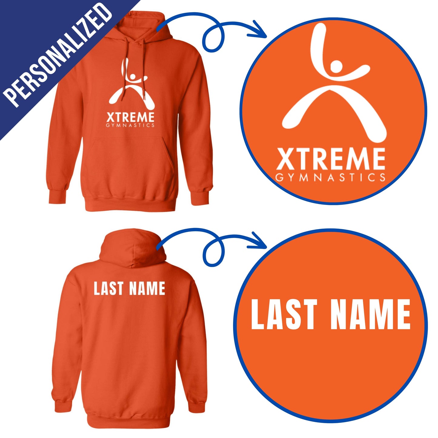 Personalized Xtreme Gymnastics Sweatshirts