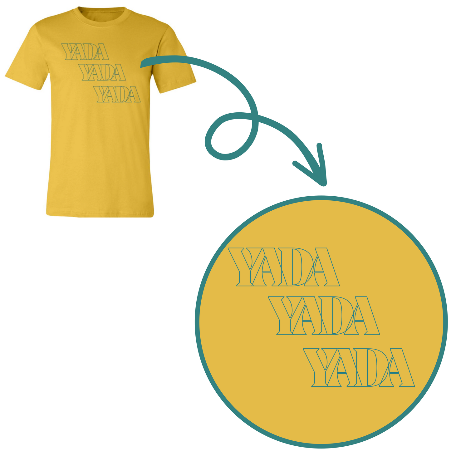 Seinfeld Yada Yada Yada Graphic T-Shirt