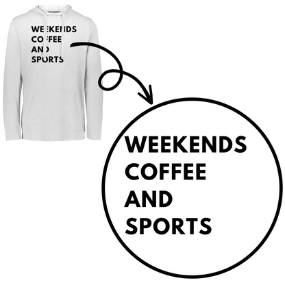 Weekend Coffee & Sports- Adult Eco T-Shirt Hoodie
