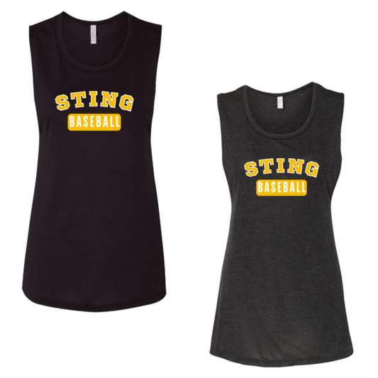 Sting Baseball- Womens Racer Bella Tank