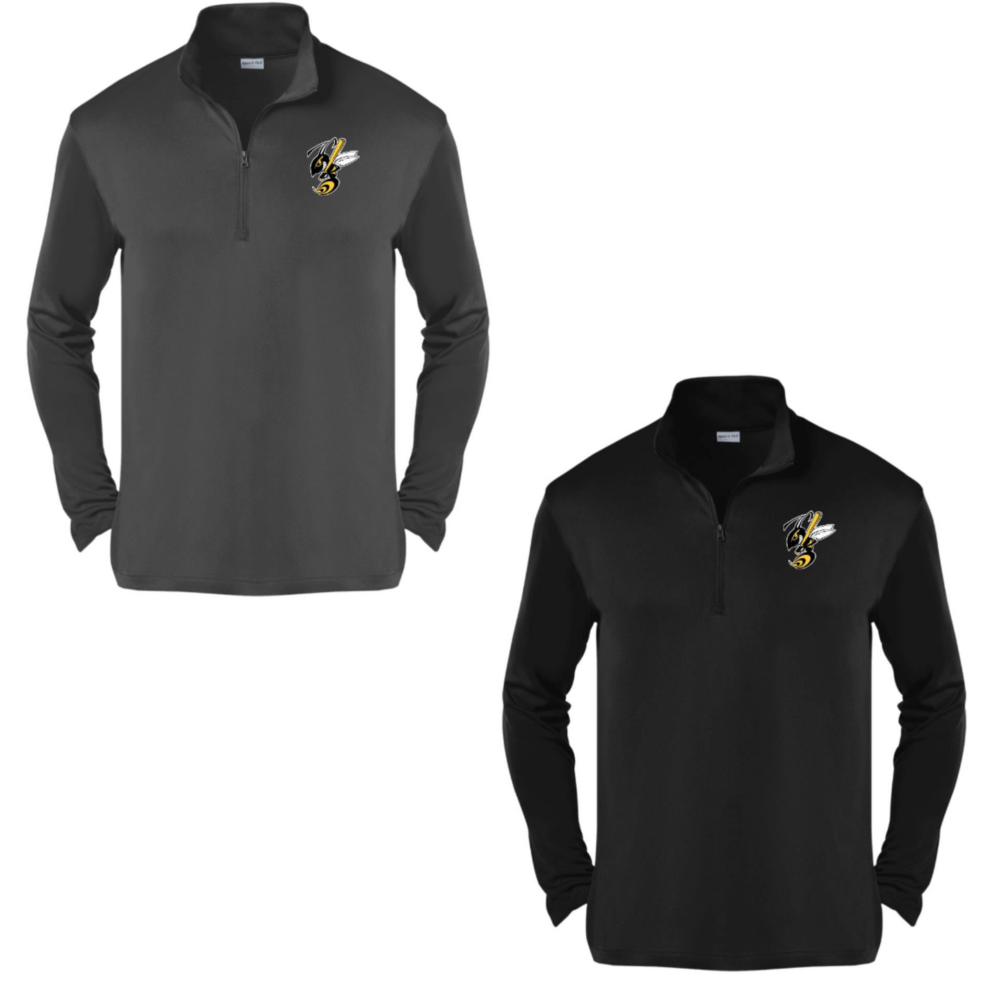 Simple Sting Logo- Adult 1/4-Zip Pullover Performance