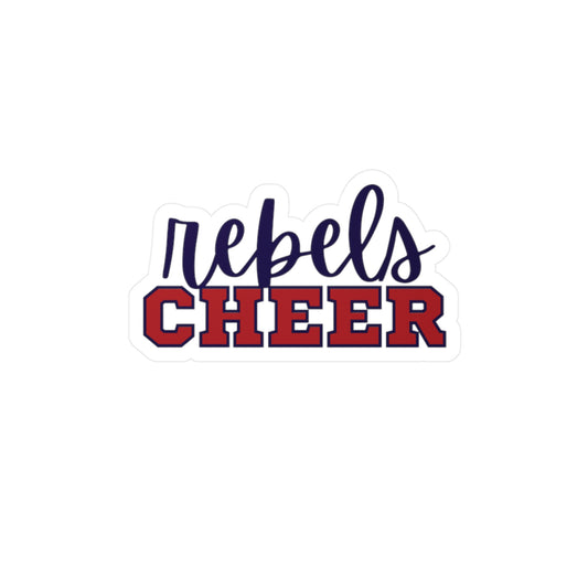 Rebel Cheer PomPom Sticker